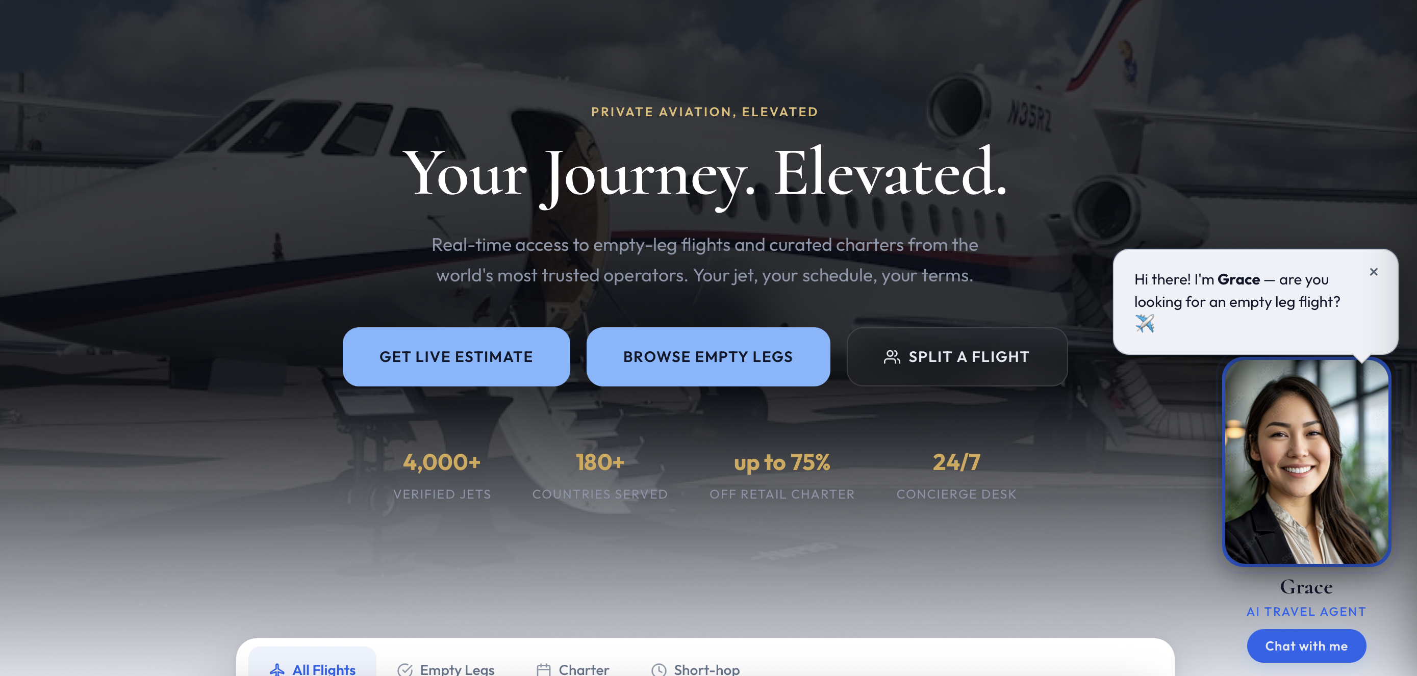 SkyReserve website preview